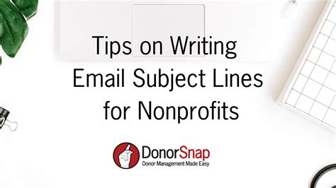 best nonprofit email subject lines